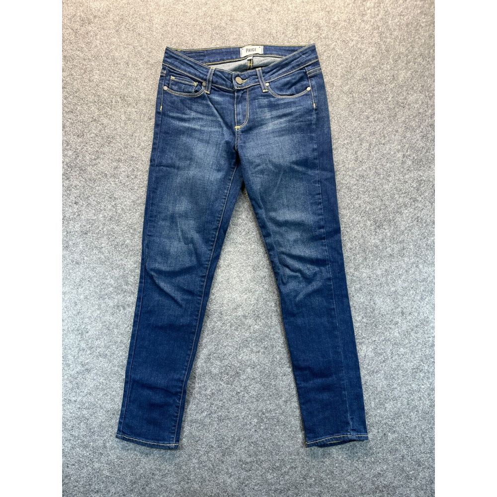 Paige Jeans Women's 25 Skyline Ankle Peg Medium Blue Stretch‎ Denim Pants
